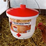 Heated waterer with nipples 2 gal. 60 w