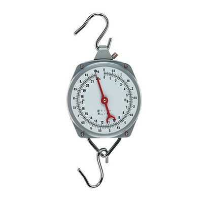 Suspended dial scale 10 kg / 50 g. 22 lbs / 2 oz