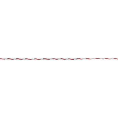 Fil de clôture blanc et rouge, 3 fils aluminium, 300 m 